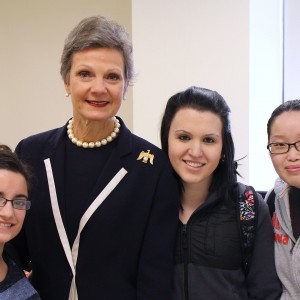 Chief Judge Loretta Preska '70 with Students