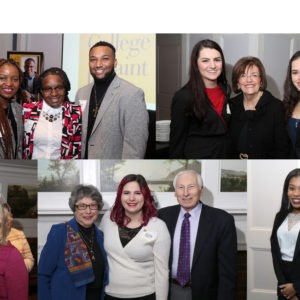 Scholarship students celebrate donor generosity at the 2018 Rose of Lima Dinner.