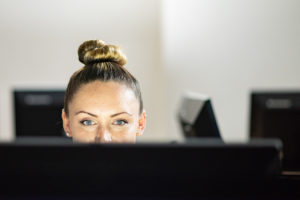 Student on Computer