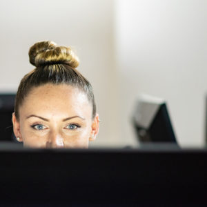 Student on Computer