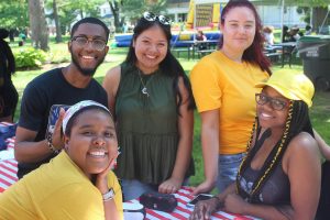 Students on Campus Green