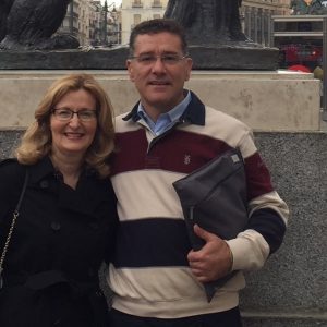 Saint Rose President Carolyn J. Stefanco with Saint Rose alum Jesús Valbuena Garcia '93